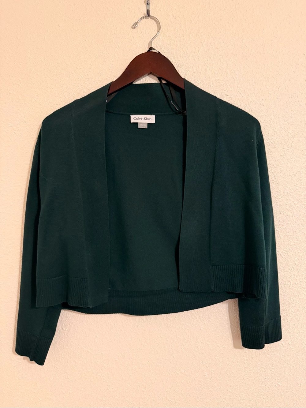 Calvin Klein Forest Green Knit Cardigan